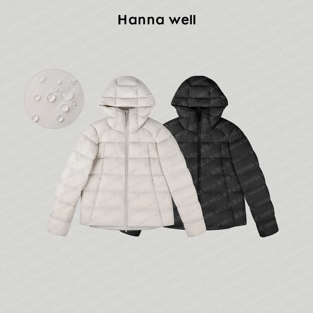 妞墩自制【云朵白鹅】超实穿95鹅三防连帽羽绒服 YR512668