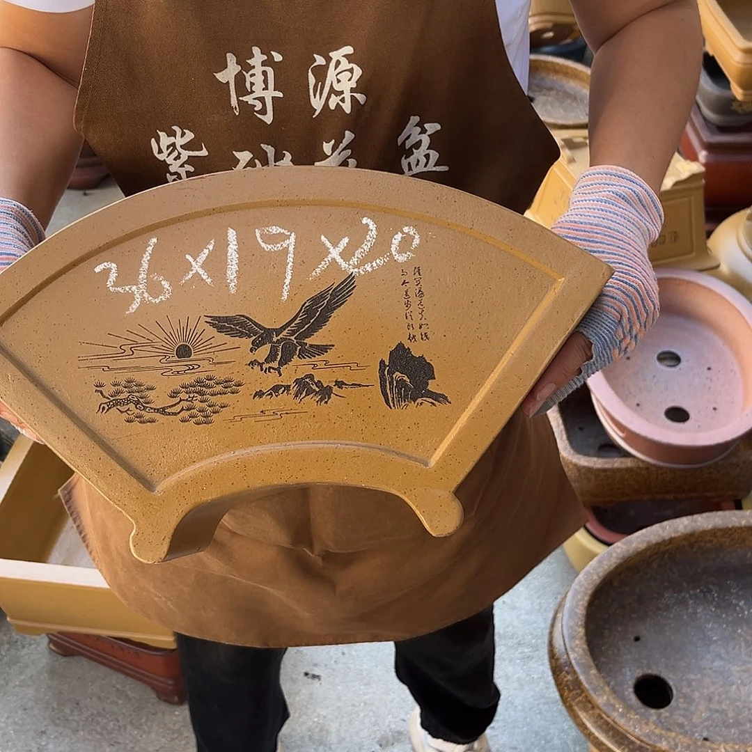 紫砂花盆盆景艺术