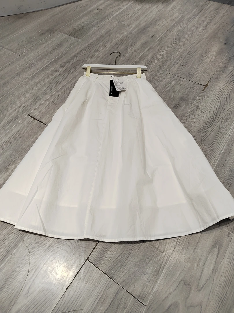 麦寻夏季新款白色半身裙qhlfq005