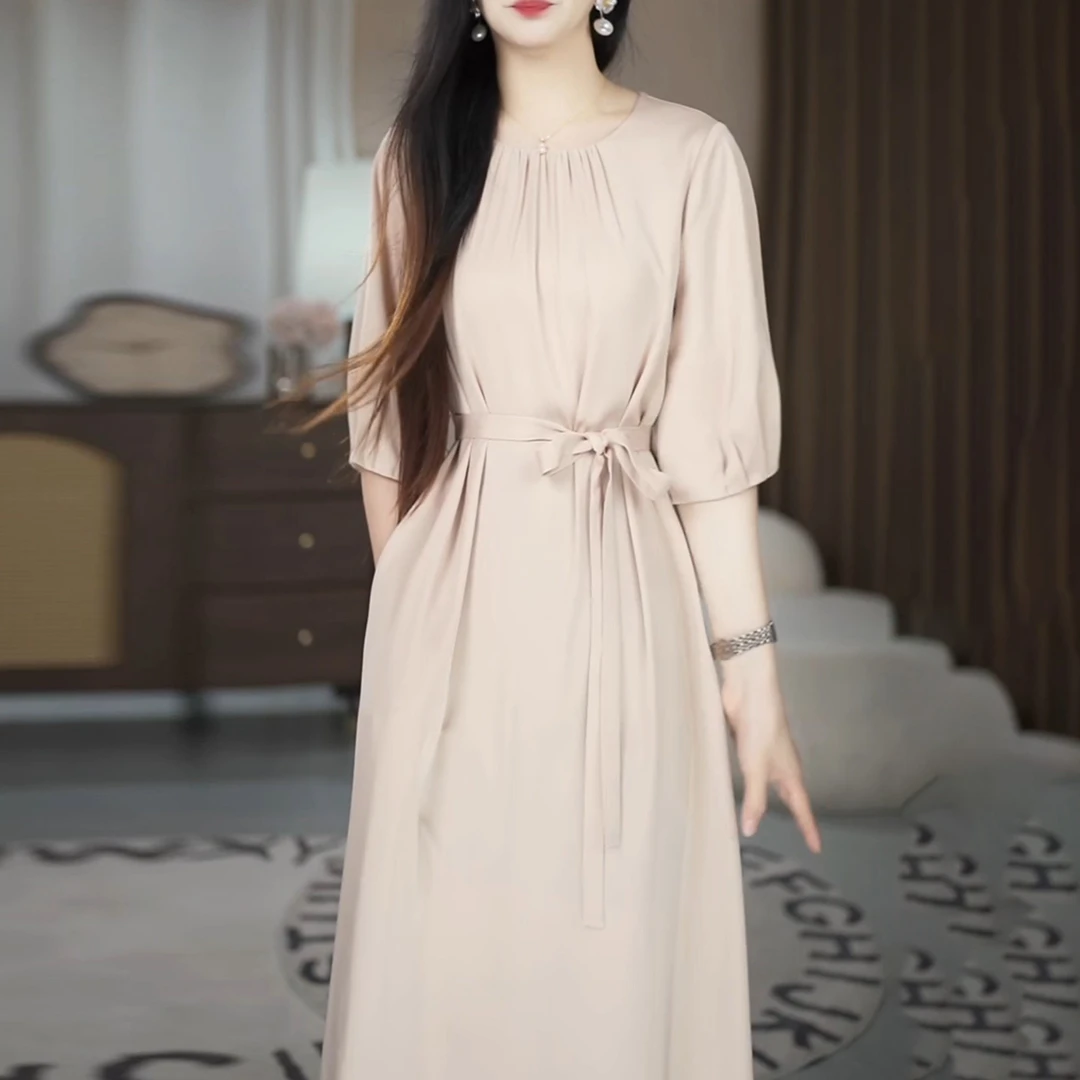 连衣裙2025新款女夏季十三行今年流行爆款气质妈妈减龄轻奢时尚