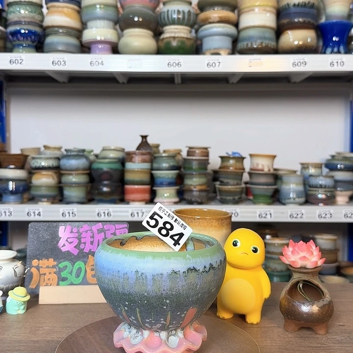 米*景德镇手工陶瓷盆 口10.5