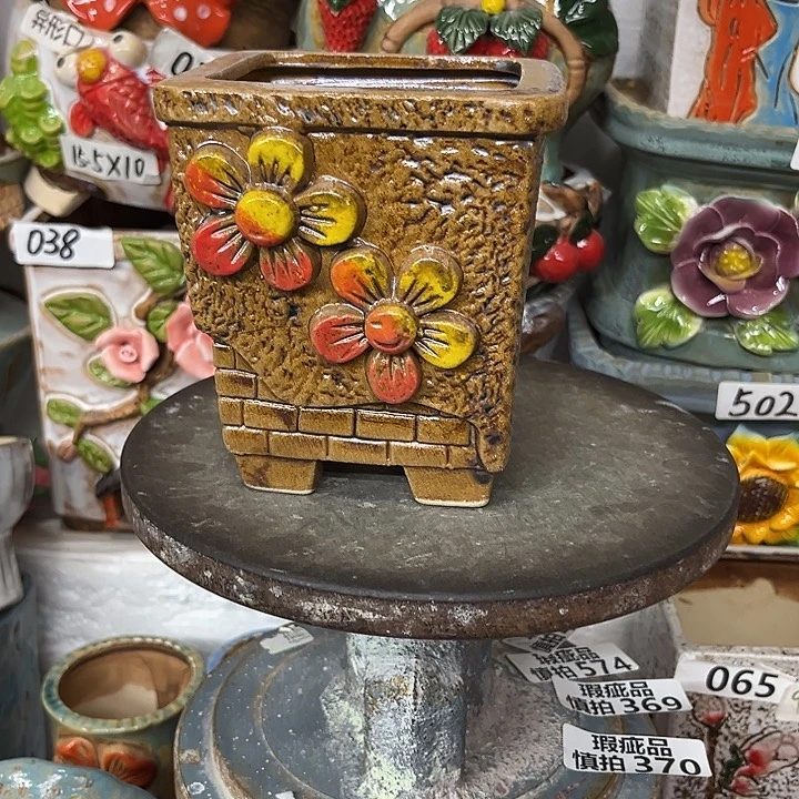 粗陶材质多肉花盆