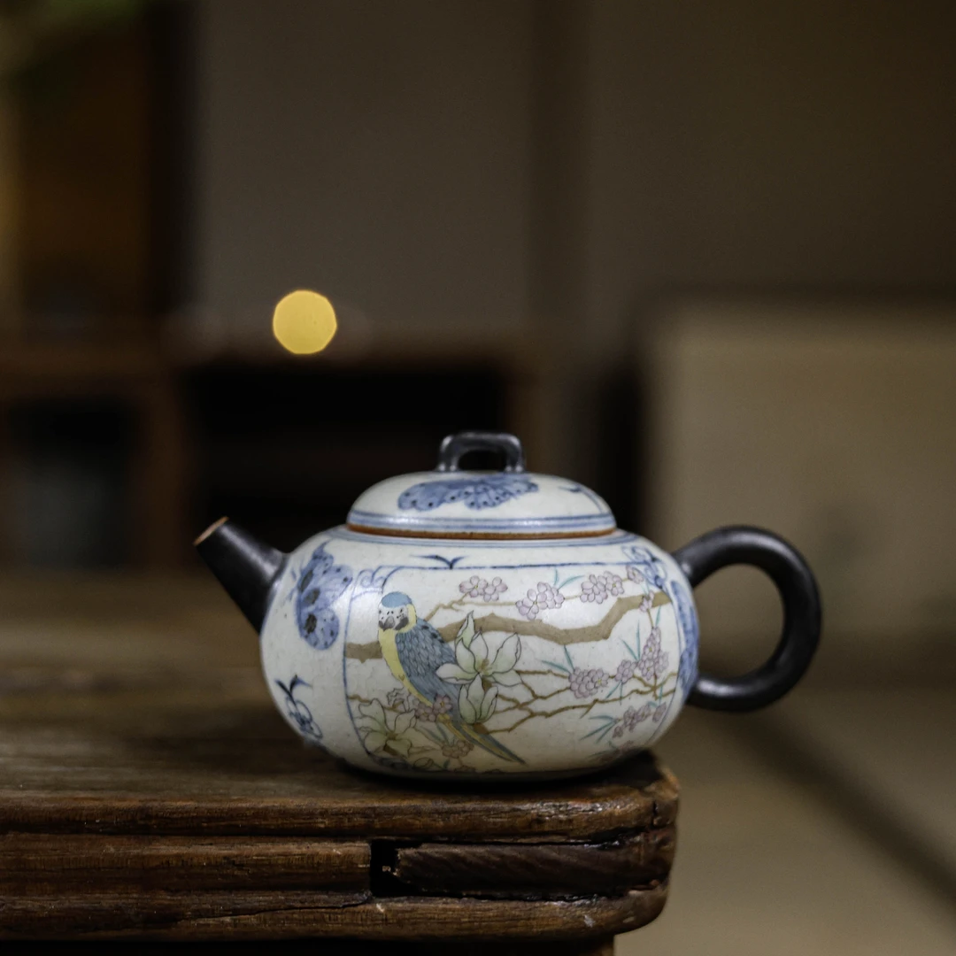 【陶珊居】喜上眉梢壶（朴壶0146）
