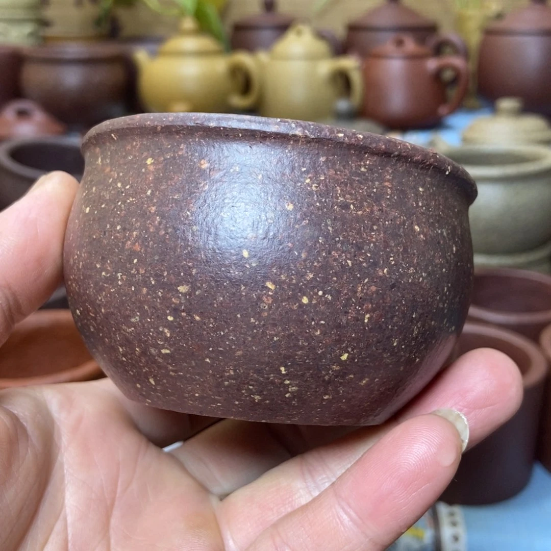 茶杯紫砂16目全砂手工泥160毫升