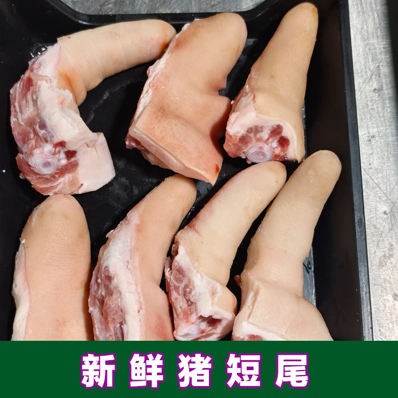 新鲜猪尾（买4斤送1斤）短尾带少许尾 骨多肉猪尾骨商用饭店批发