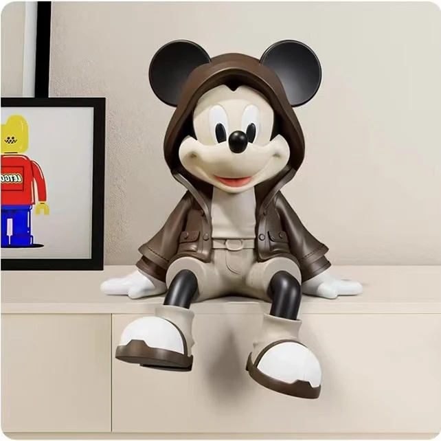 中古风米奇电视柜装饰摆件高级感小众客厅落地入户玄关餐边柜手办