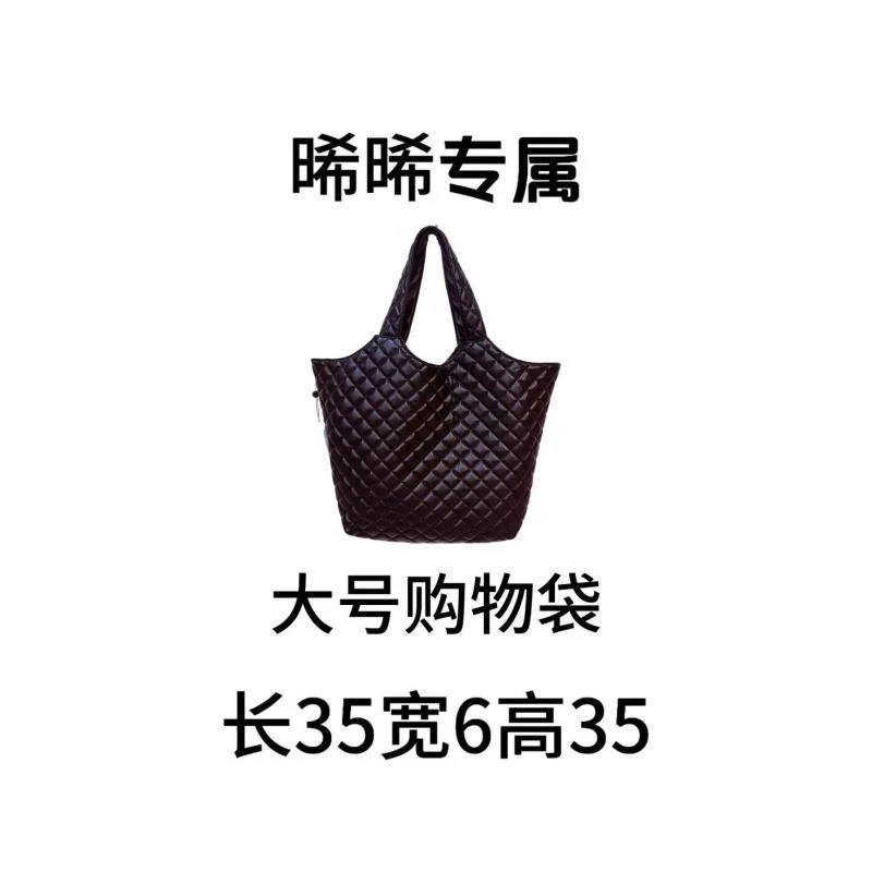 E131 新款百搭女包-大号购物袋黑