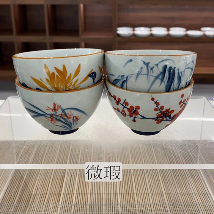 釉下老陶泥手工绘制