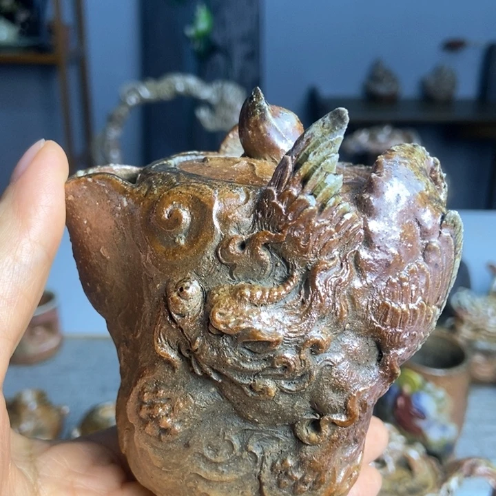 斗***子士焚纯手工柴烧茶器