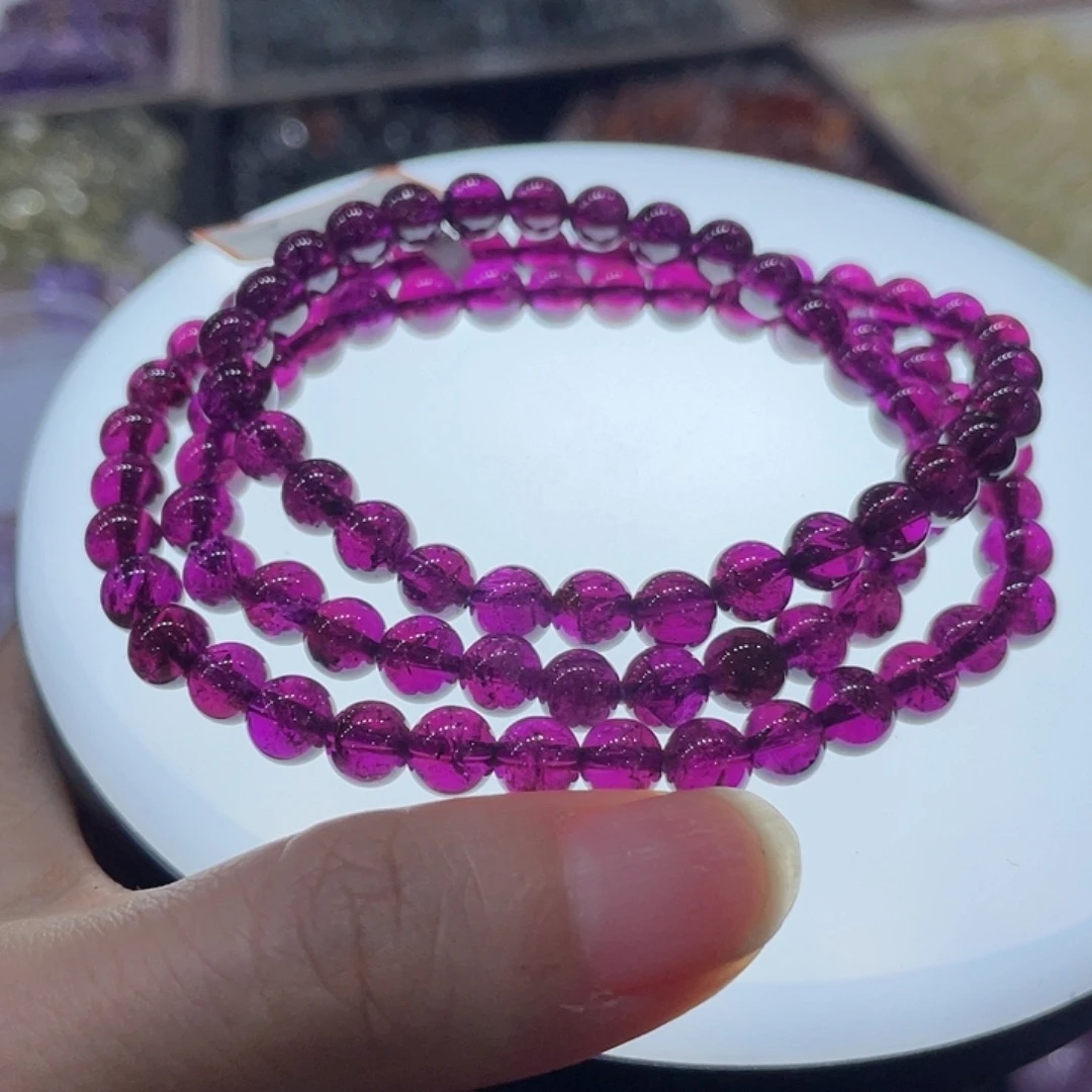 石榴石未镶嵌多圈手链