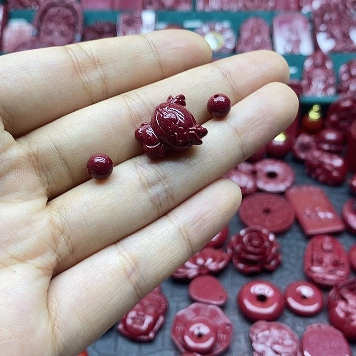 天然辰砂016朱砂手链