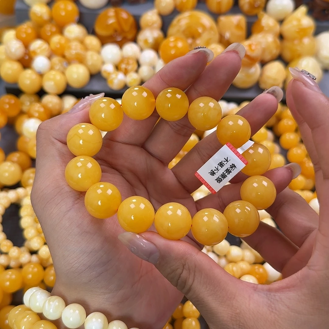蜜蜡未镶嵌珠宝奇石同料18mm