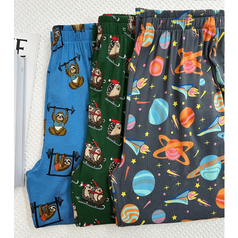 【客供高合集】兰精莫代尔八分裤大码家居裤薄款遛弯裤睡裤