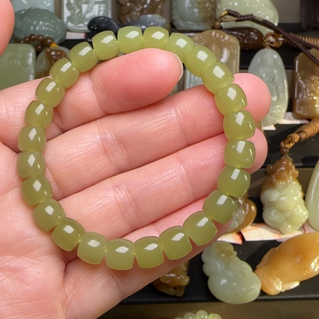 和田玉未镶嵌手链