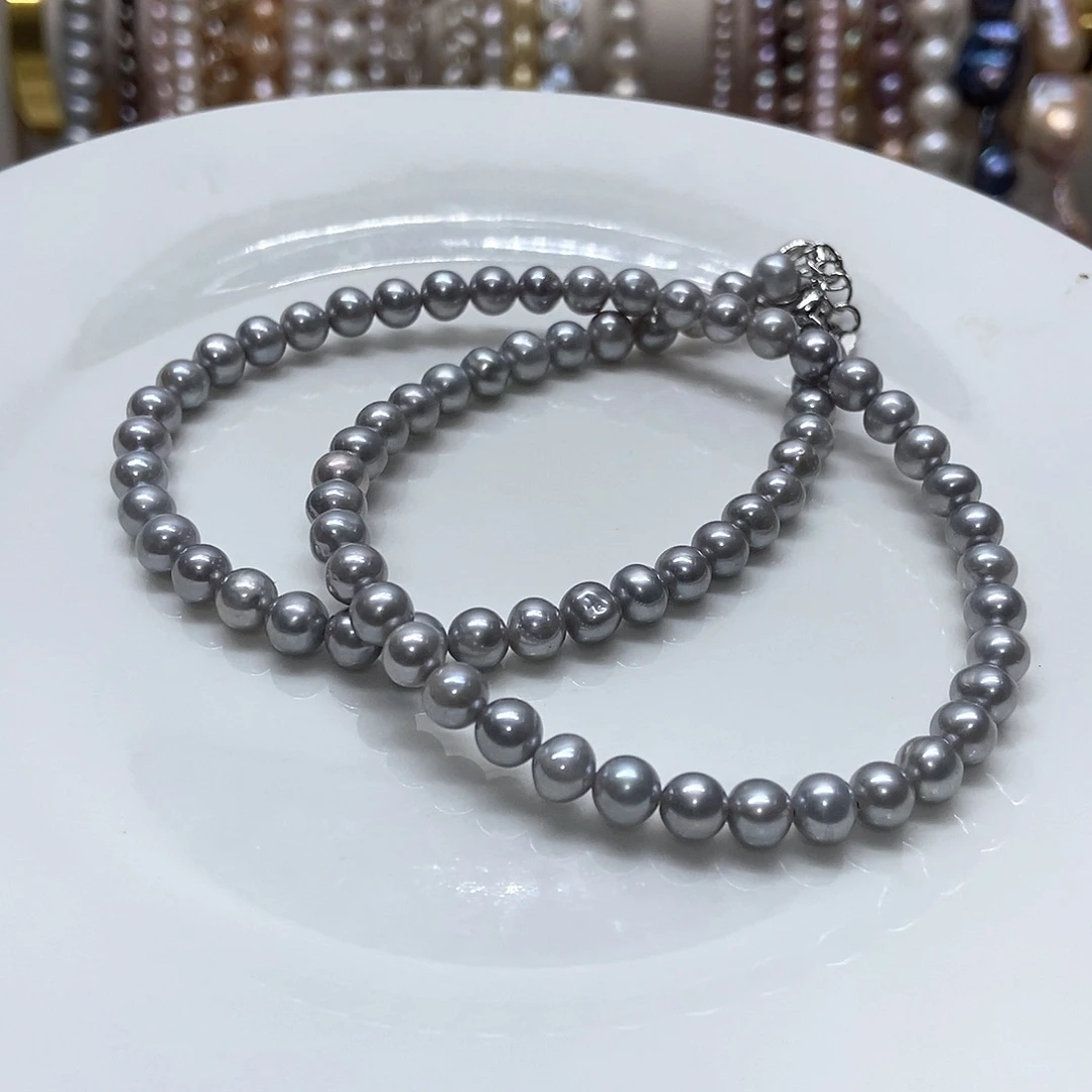 淡水珍珠颈饰合金