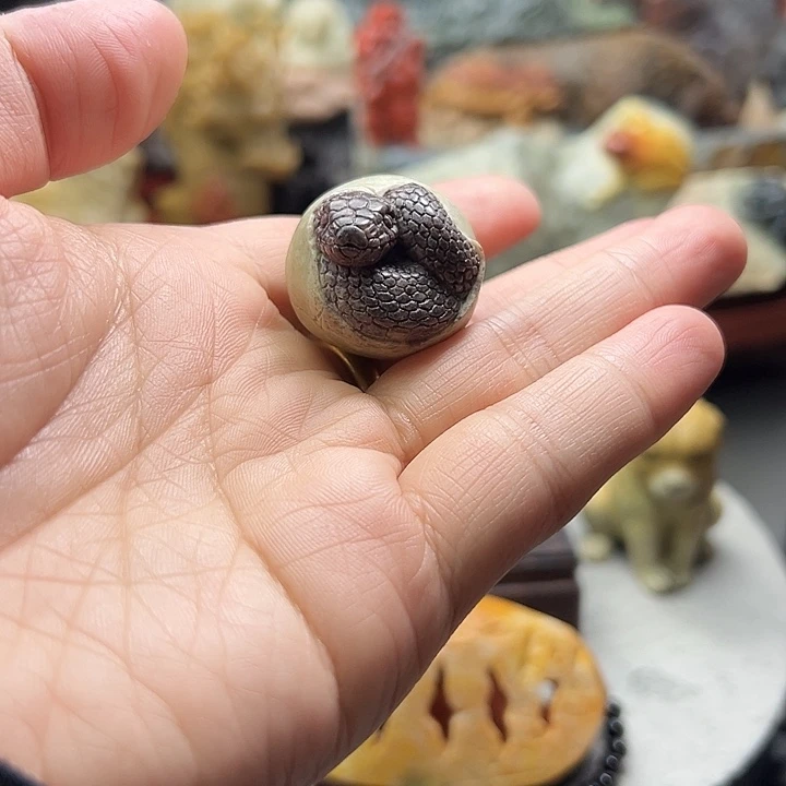 力***克寿山石寿山石摆件