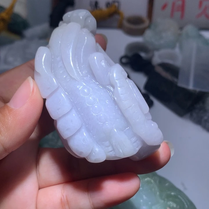 翡翠未镶嵌颈饰保真天然A货翡翠