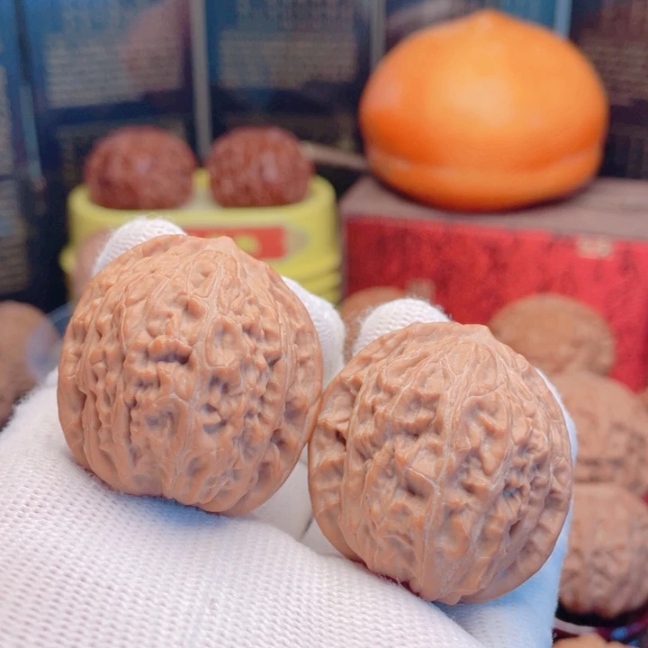 吊坠文玩核桃36全品野生石子磨