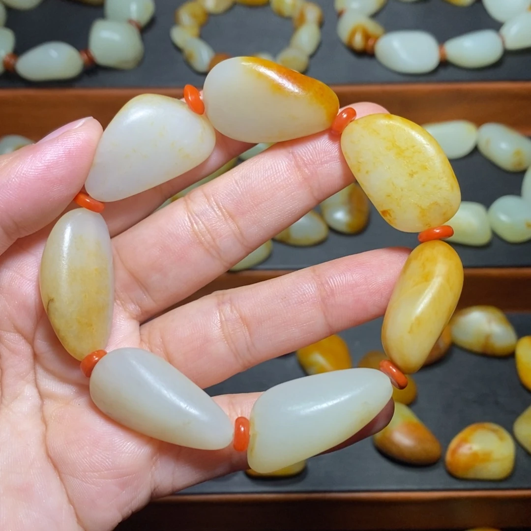 和田玉未镶嵌手链