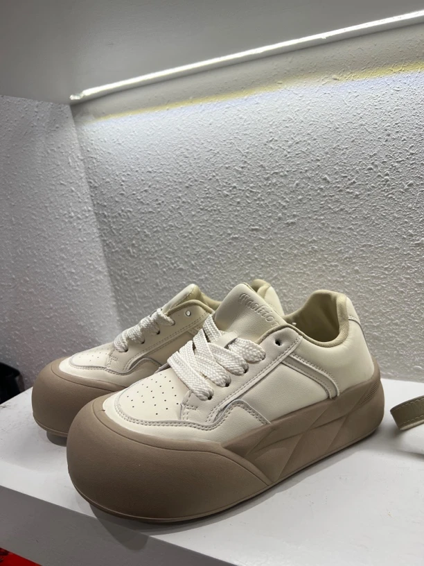 娜娜家6805奶呼呼奶茶色面包鞋