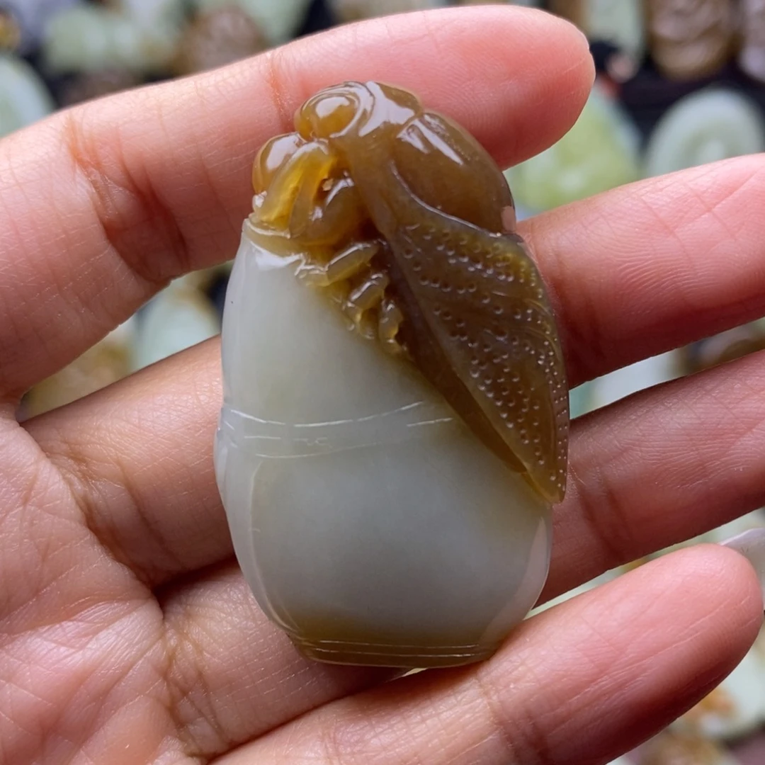 项链未镶嵌和田玉（糖玉）