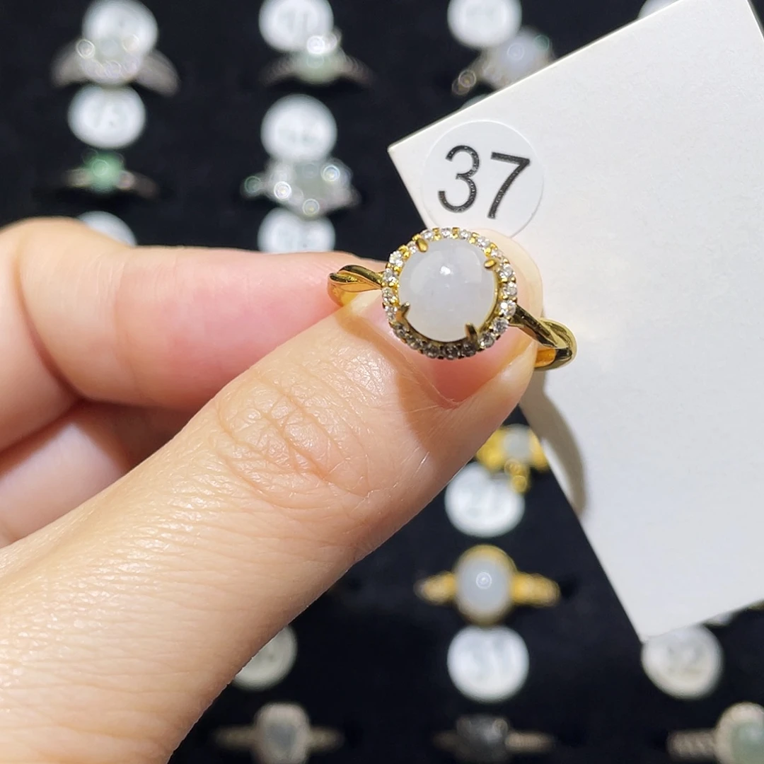 翡翠未镶嵌戒指戒指