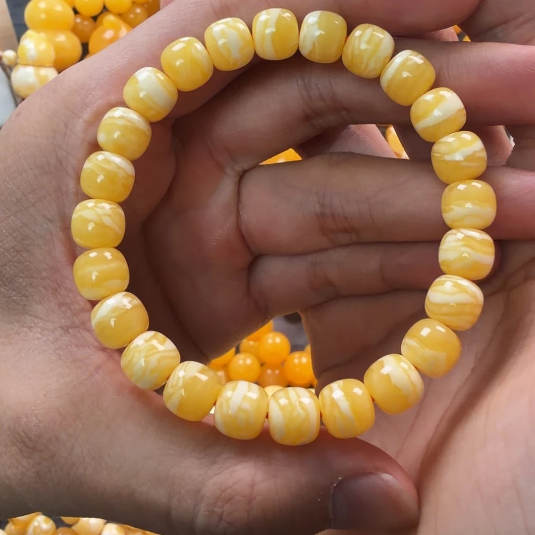 琥珀未镶嵌珠宝奇石9mm同料