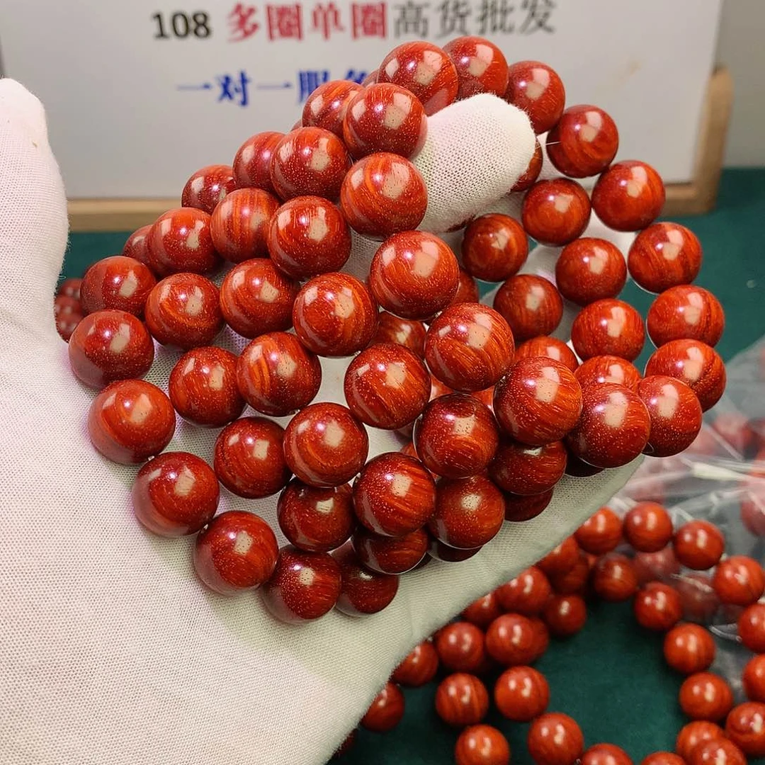 小叶紫檀手串/手链15原汁原味无胶无蜡超级顶泥