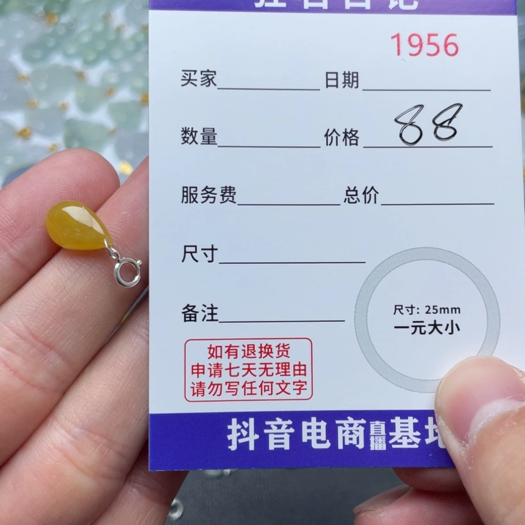 翡翠银S925镶嵌颈饰天然A货缅甸翡翠 拍一发一