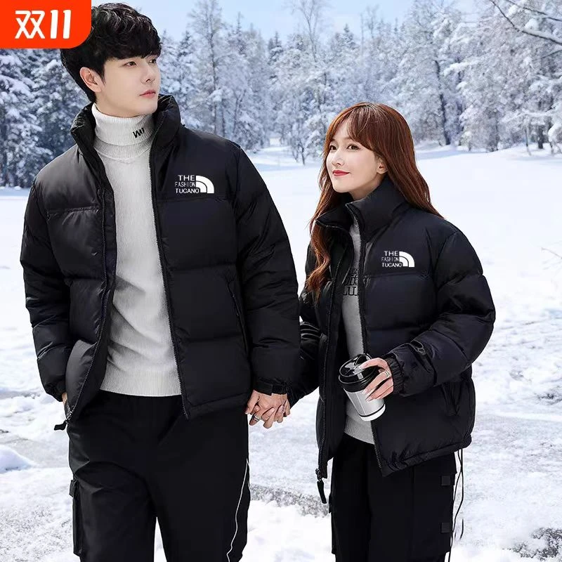 1996冬季黑色经典情侣700蓬潮牌款保暖立领羽绒服外套白鸭绒防水