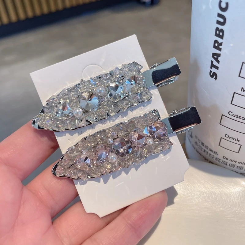 轻奢水钻无痕夹高级感2025新款侧边夹刘海夹碎发夹发卡发饰