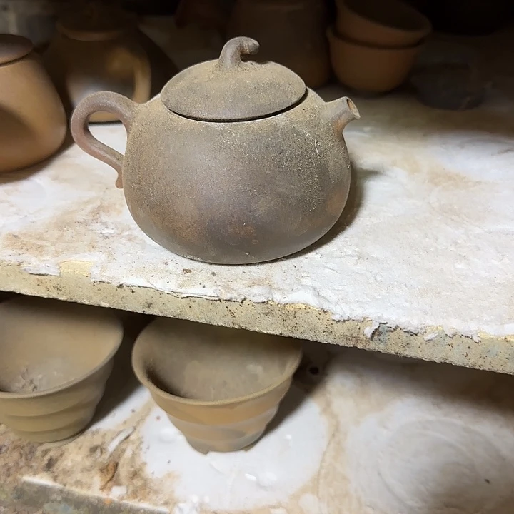 紫砂茶壶坭兴陶龙窑柴烧大寺