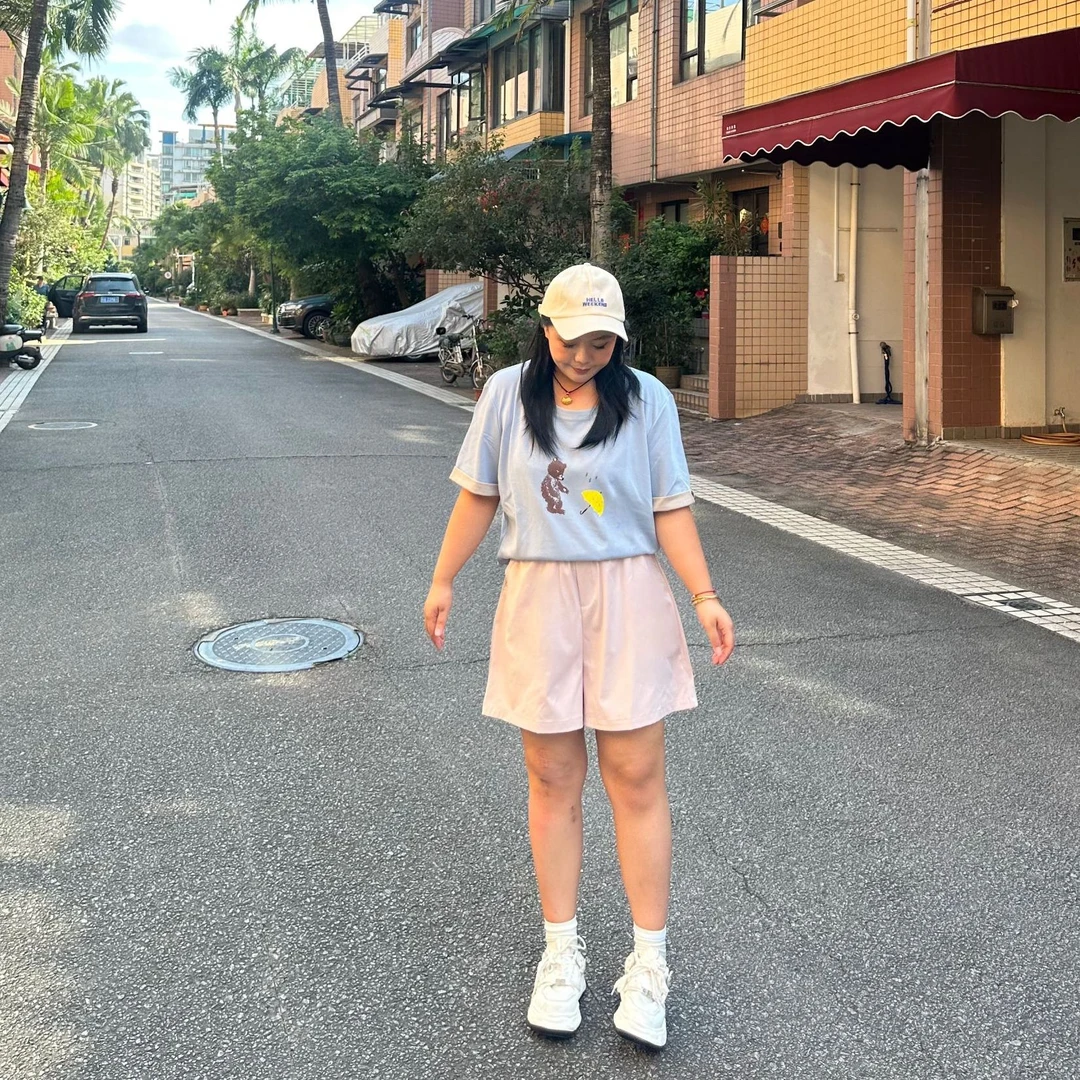 JINGJING【百搭短裤】高腰阔腿裤女户外夏季显瘦高级感a字休闲短裤