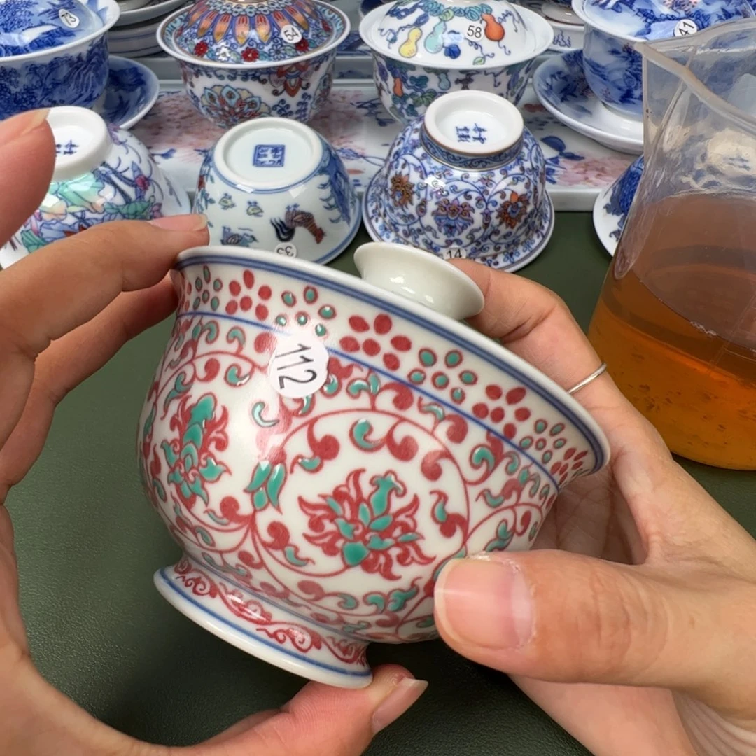 陶瓷景德镇纯手工纯手绘茶具木木112
