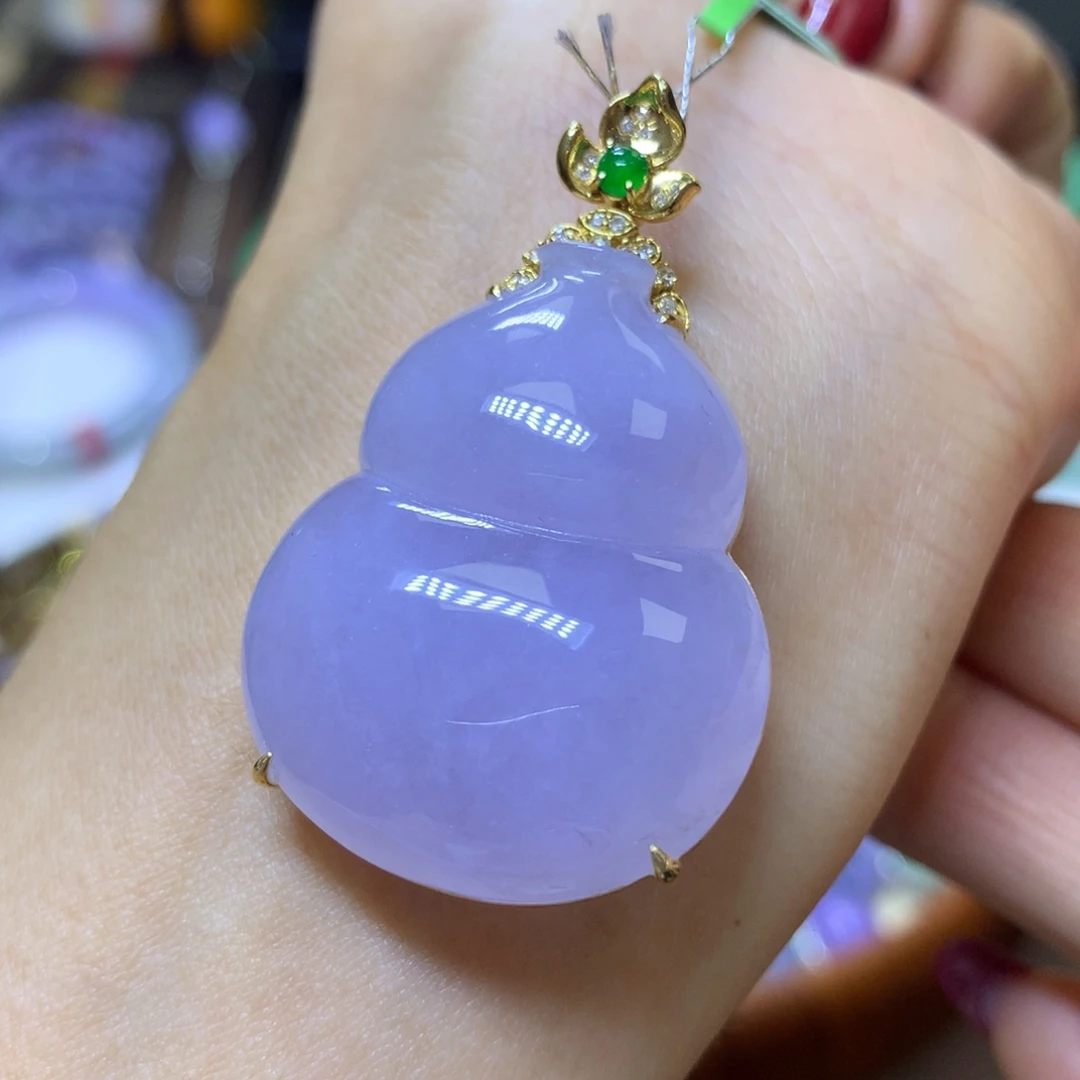 【闪购商品】翡翠颈饰18K金镶嵌翡翠