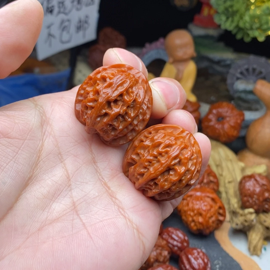 阿***健文玩核桃把件小苹果园