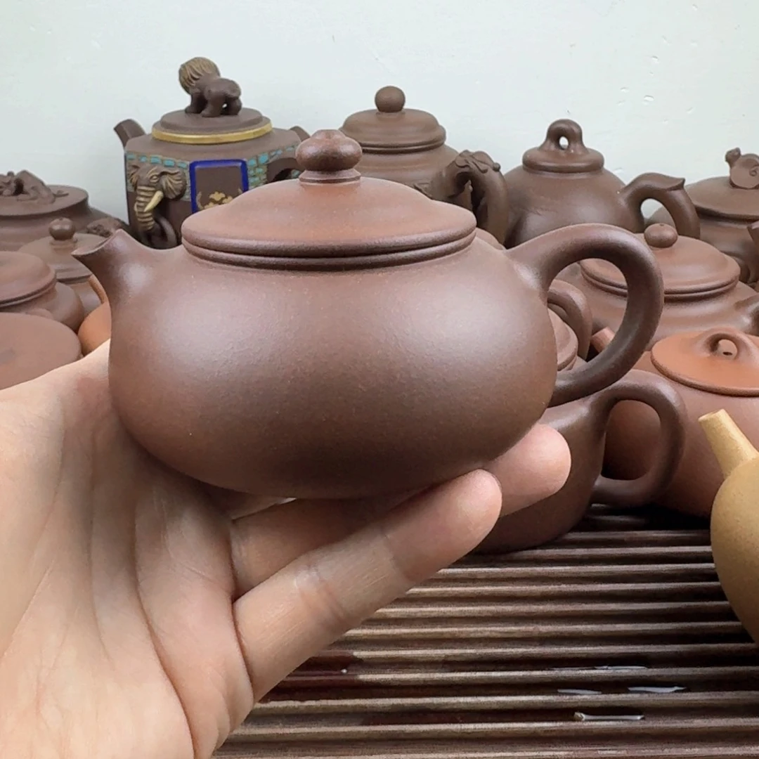 茶壶紫砂寒江230cc台西嫩底槽清微瑕