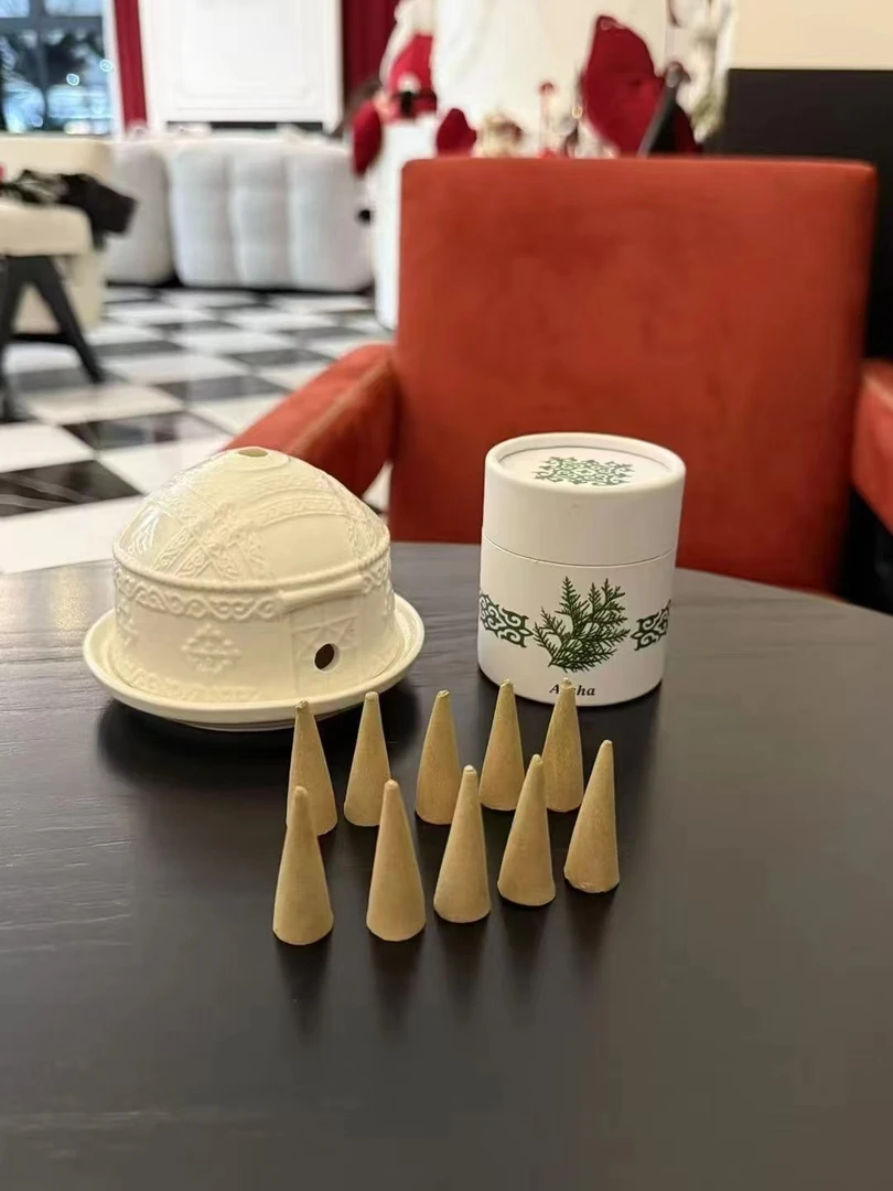 天然侧柏叶Arxa家用香薰净化空气植物香薰陶瓷毡房乌市发货