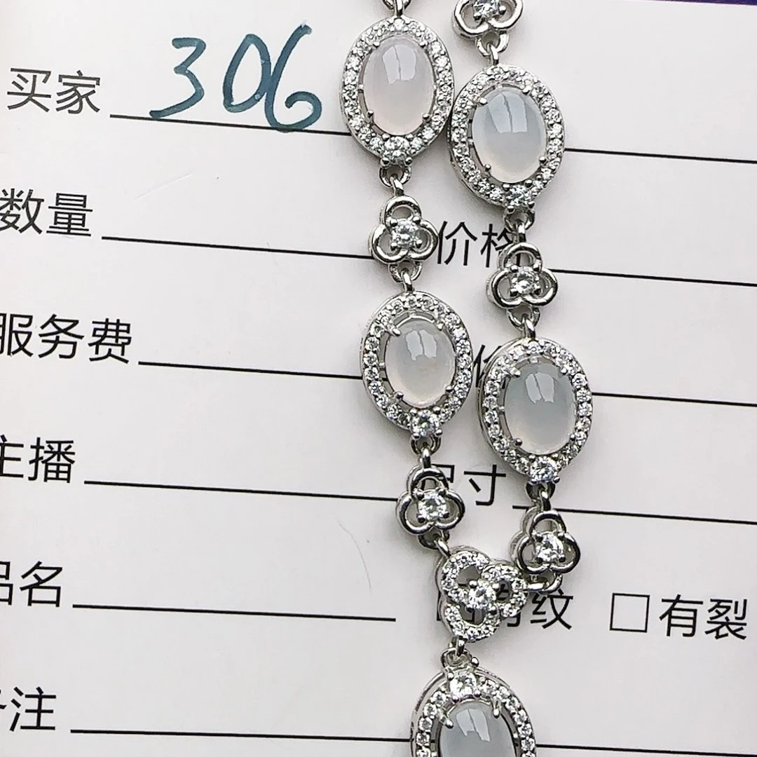 银S925镶嵌戒指翡翠戒指