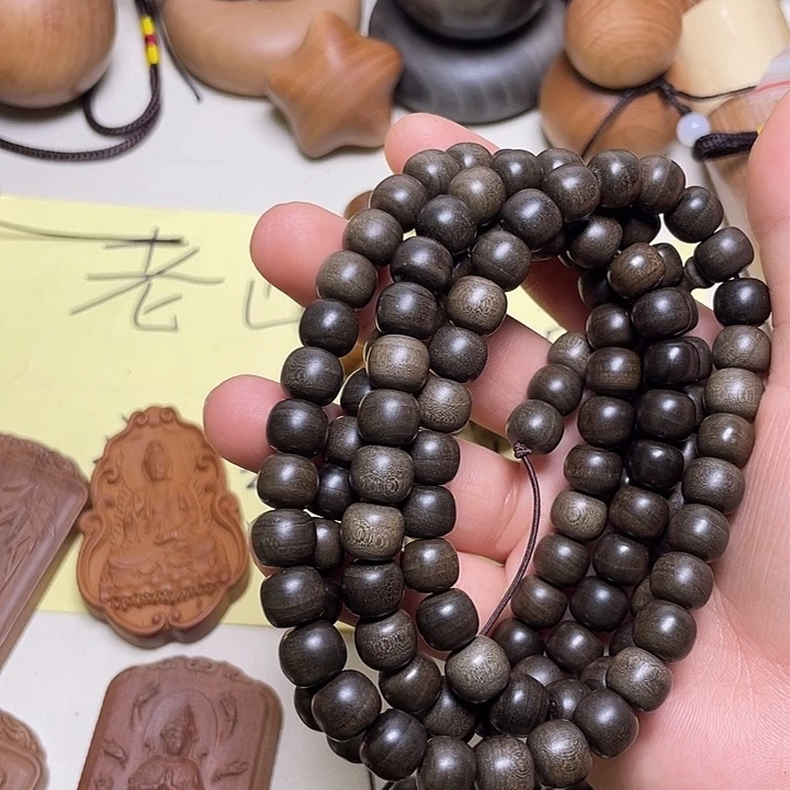 檀香木手串/手链老山檀香阴沉8/9/108横纹虎皮