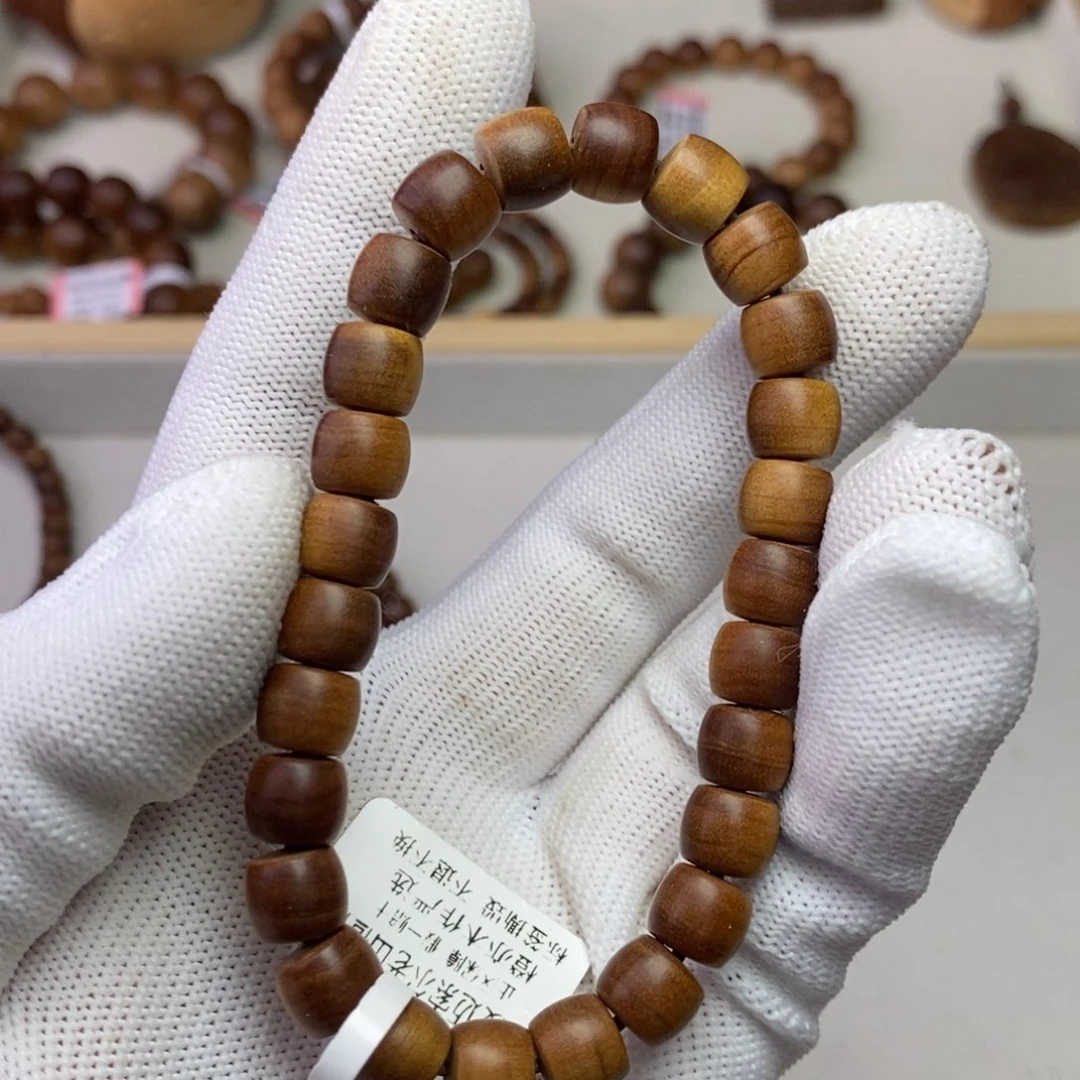 檀香木手串/手链睡**觉印度迈索尔老山檀7.5*8直切