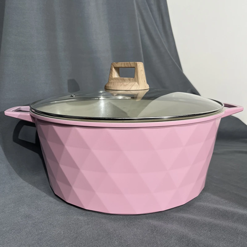 【胖哥粉丝专属】麦饭石汤锅不粘锅32cm加大号（微瑕，介意勿拍）