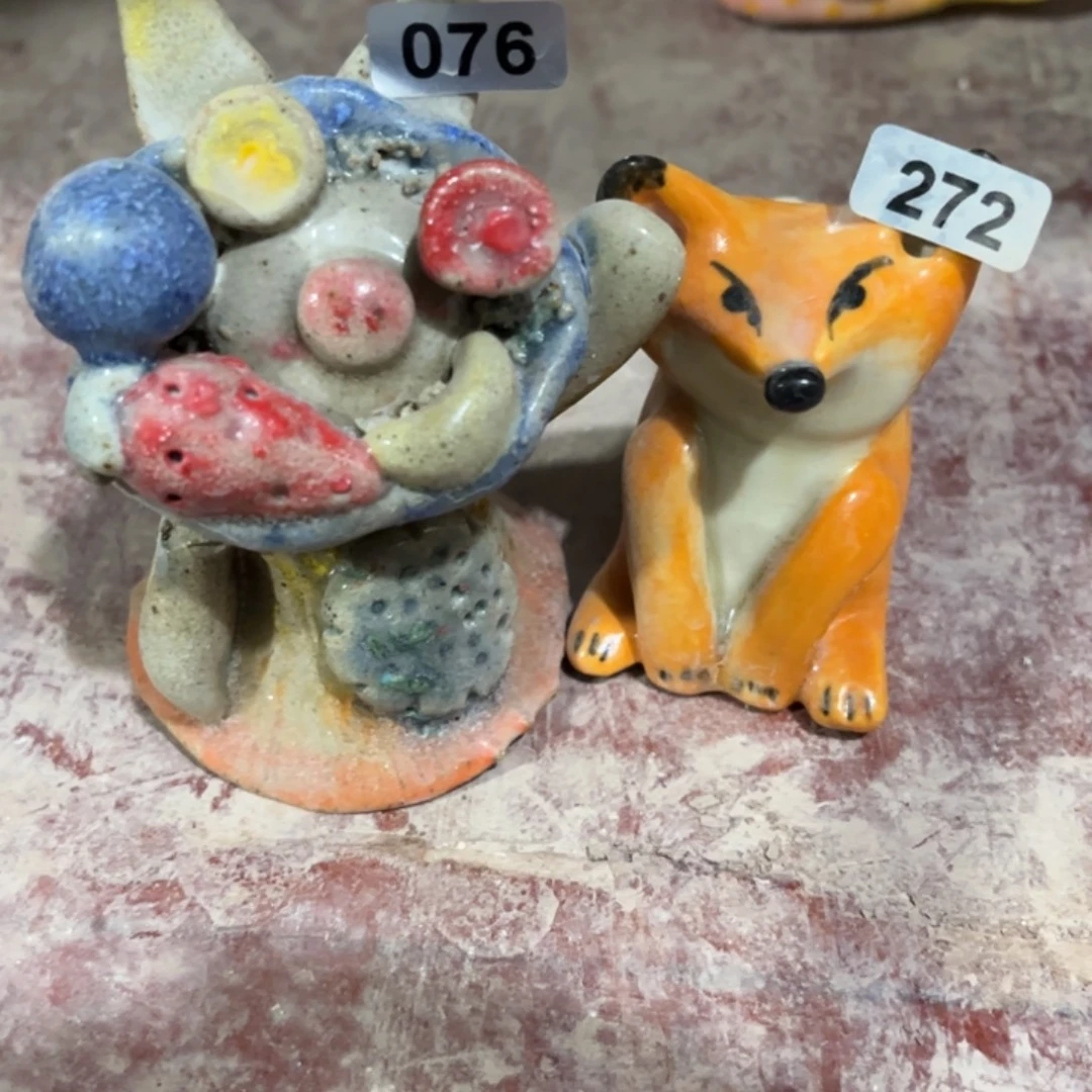 摆件纯手工抽象陶瓷摆件微瑕272组合