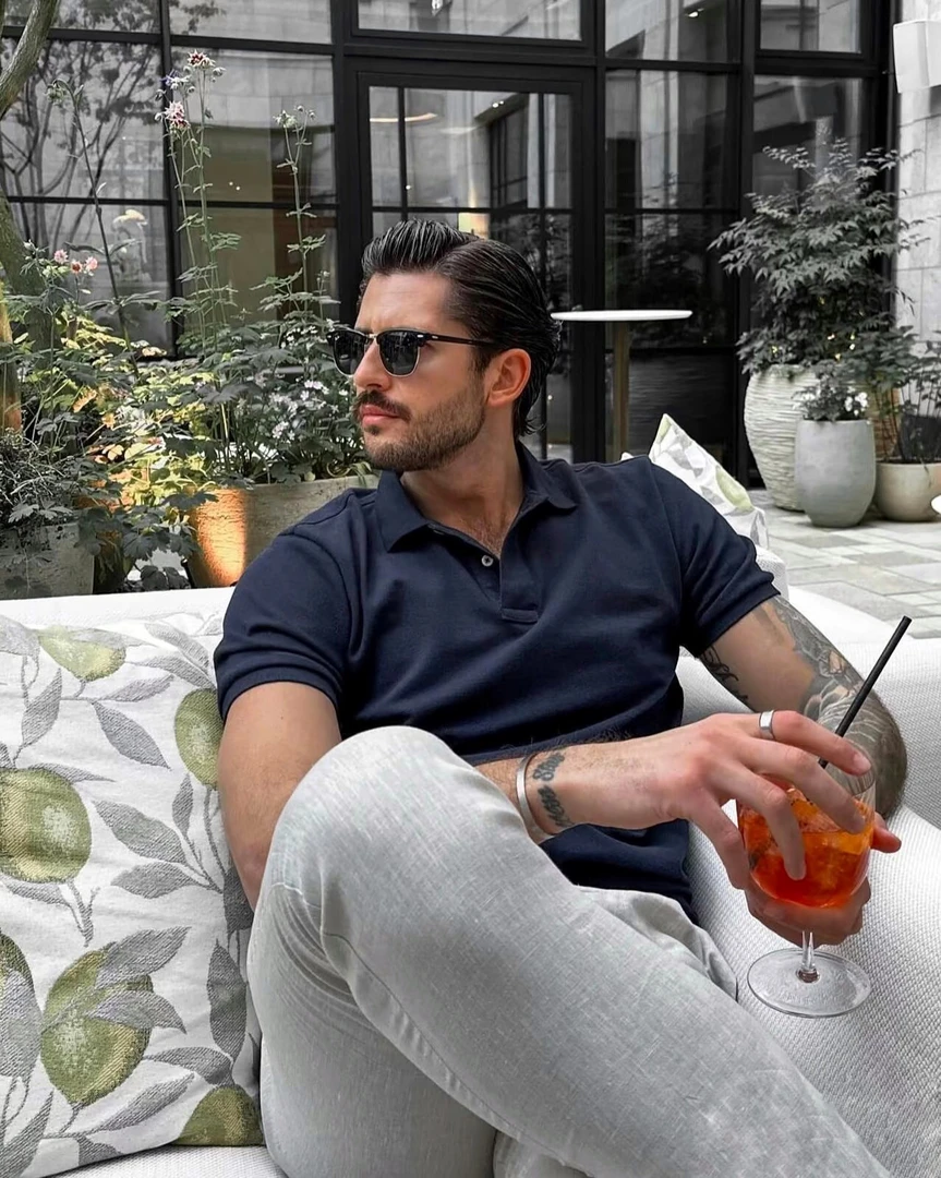 2025新款小马刺绣POLO衫男士夏季商务翻领经典休闲