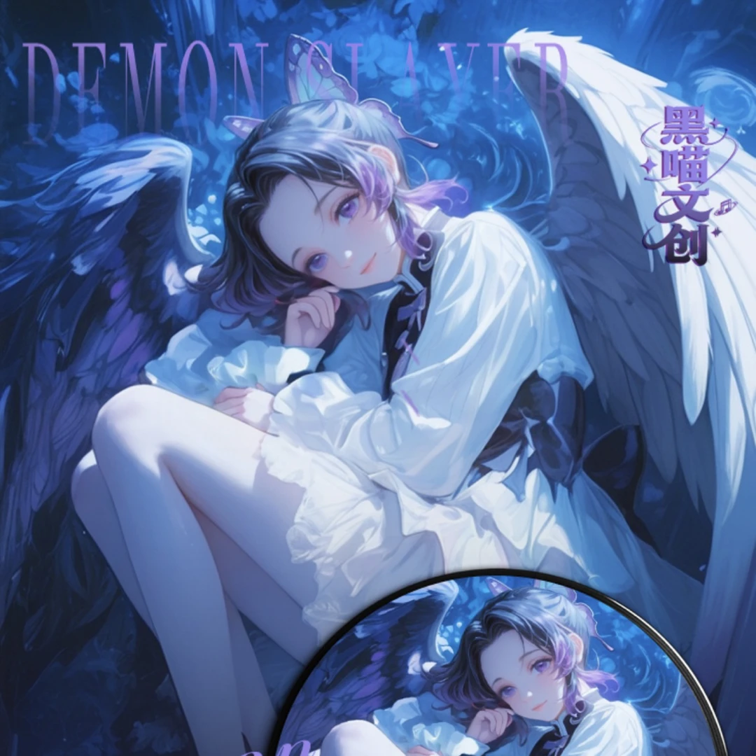 黑喵文创 鬼灭之刃亚克力色纸同人二创盲盒代拆