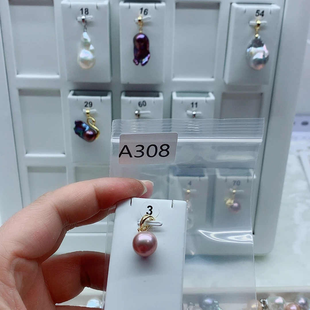 吊坠(不含链)淡水珍珠合金