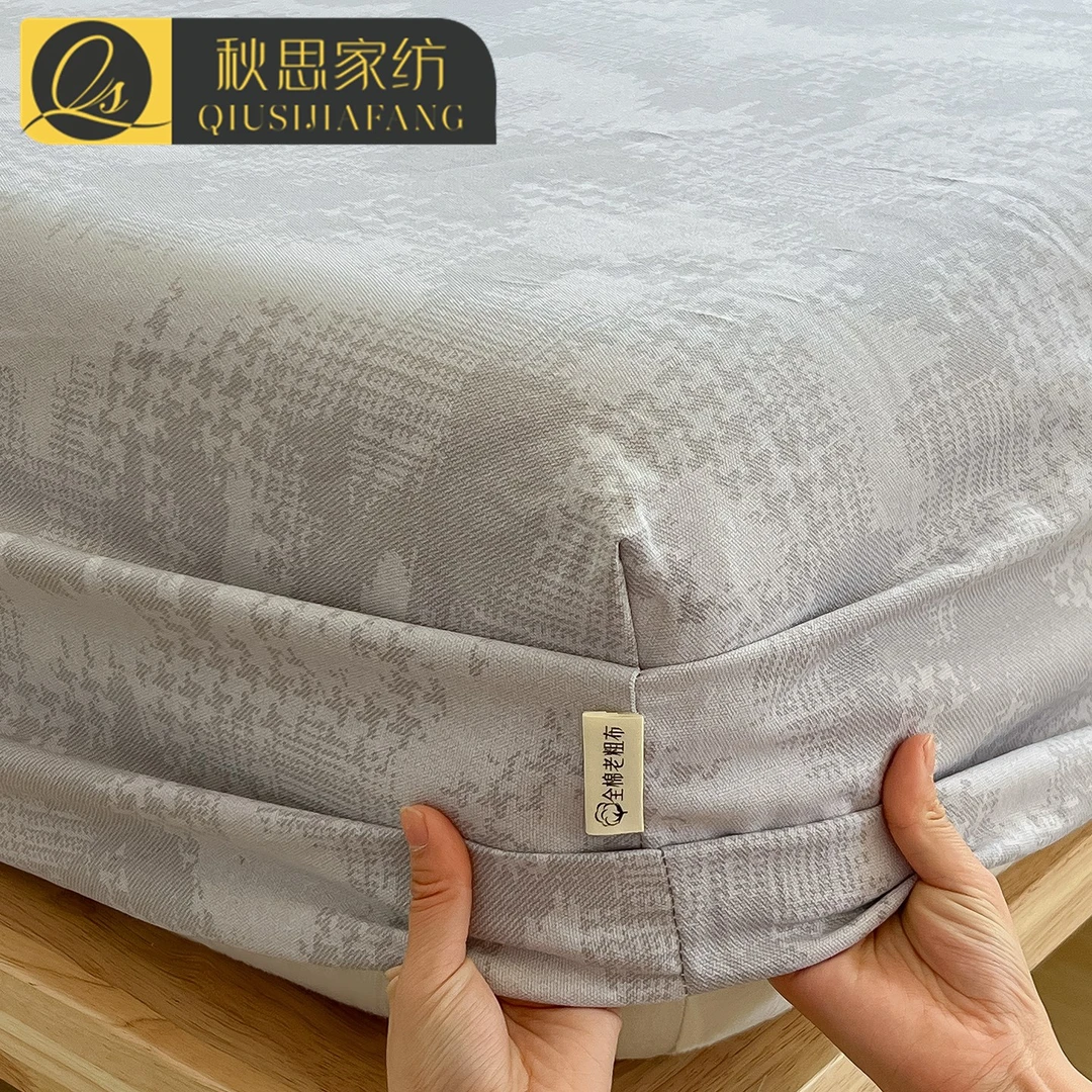 夏季纯棉老粗布床笠单件全棉加厚床垫保护罩全包榻榻米无印风床套
