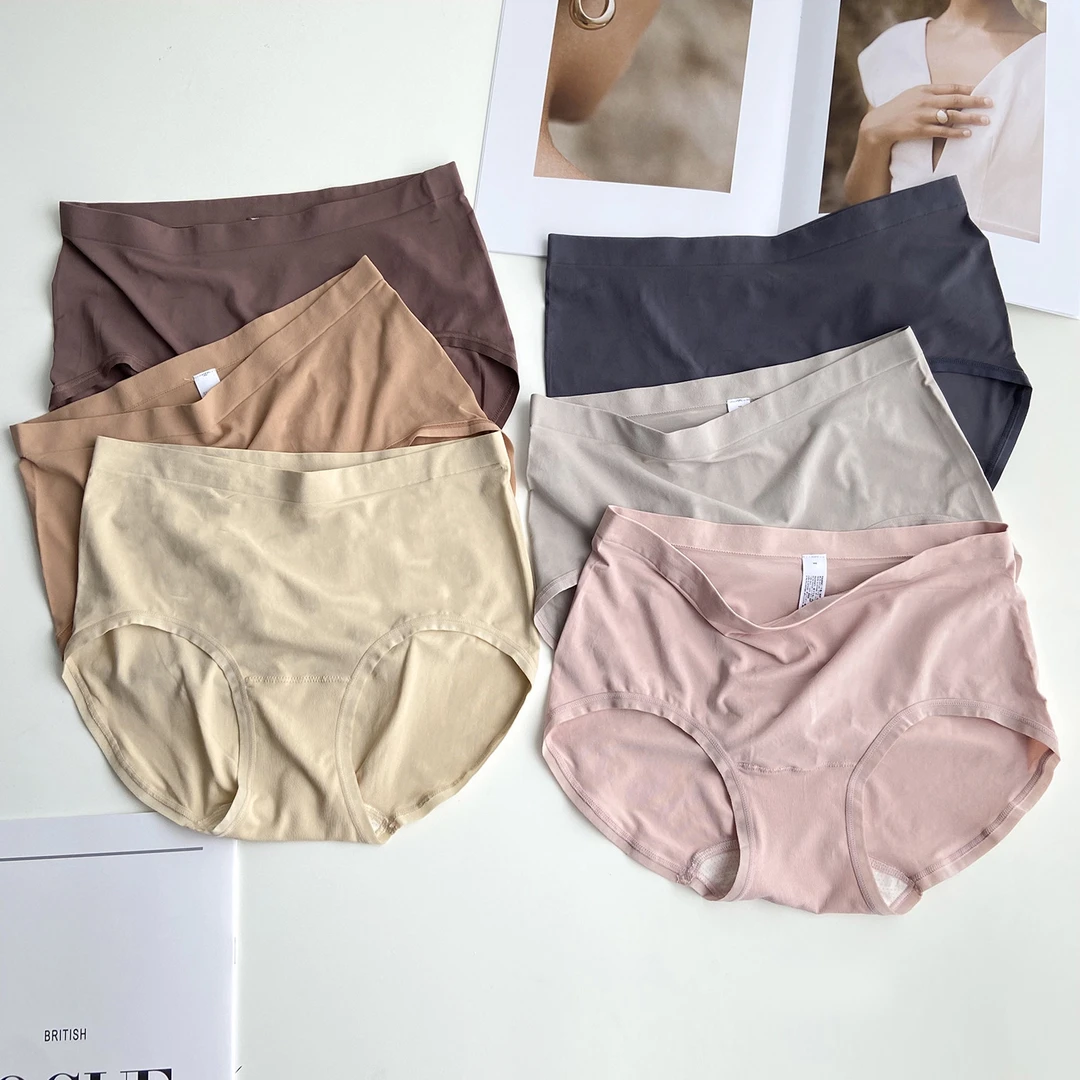 N433-超细旦面料雾面裸感无尺码女士内裤