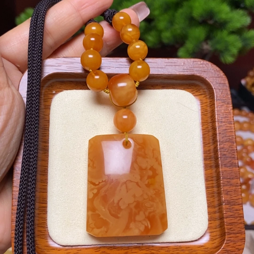 【闪购商品】蜜蜡颈饰未镶嵌项链