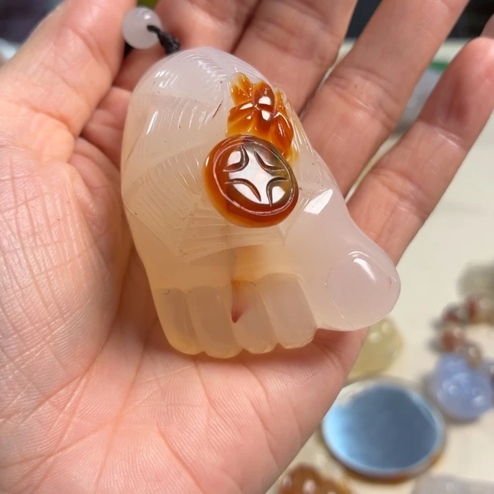 玛瑙/玉髓未镶嵌吊坠(不含链)